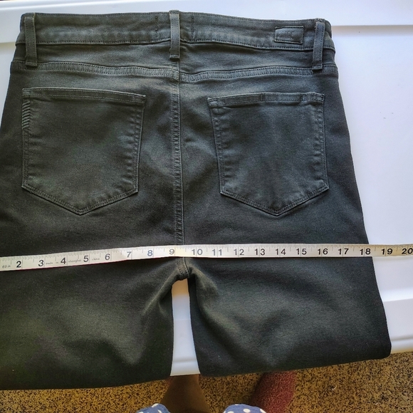 PAIGE Hoxton Ankle Skinny Jeans High Rise Women's Black Stretch sz 31. - Picture 10 of 17
